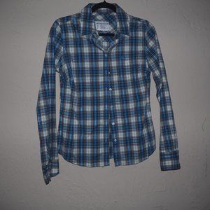 Aeropostale plaid button down stretch shirt